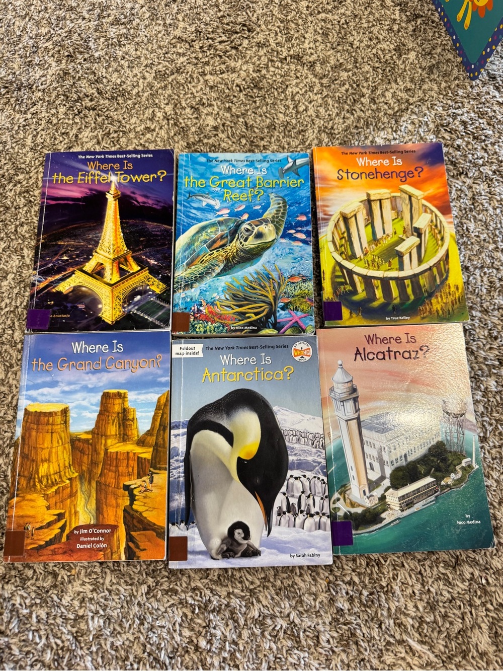 Scholastic Where Is? Book Set - Blue, Yellow, Orange, Purple, Green, Brown